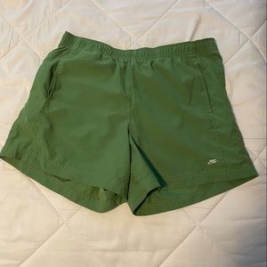 Retro Nike Green Shorts. Size 8-10.